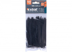 EXTOL PREMIUM sahovacie psky, 100x2, 5mm, ierne 8856152