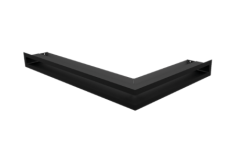 Krbov� mrie�ka LUFT rohov� 600x400x60 mm, �av� �ierna, skosen� 45�