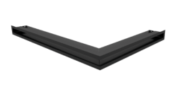 Krbov� mrie�ka LUFT rohov� 766x547x60 mm, �av� �ierna, skosen� 45