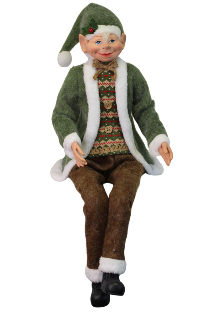 Vianočný škriatok Natur 65cm 41490